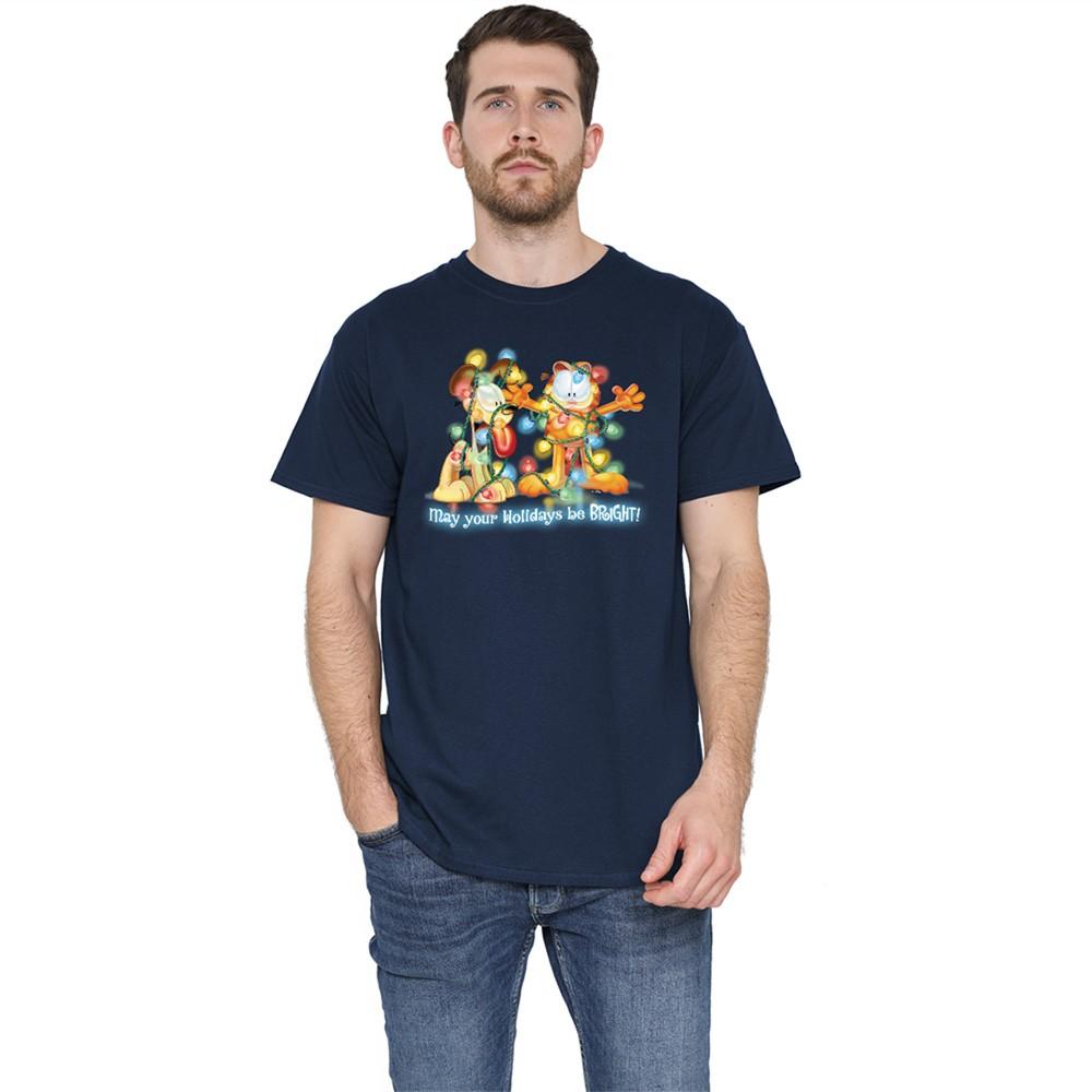 Garfield Bright Holidays T-Shirt S-5XL Navy XXL