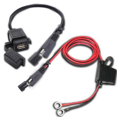 1 Set Motorrad SAE zu USB Ladeadapter 12-24V Handy Schnellschnittstelle Ladekonverter