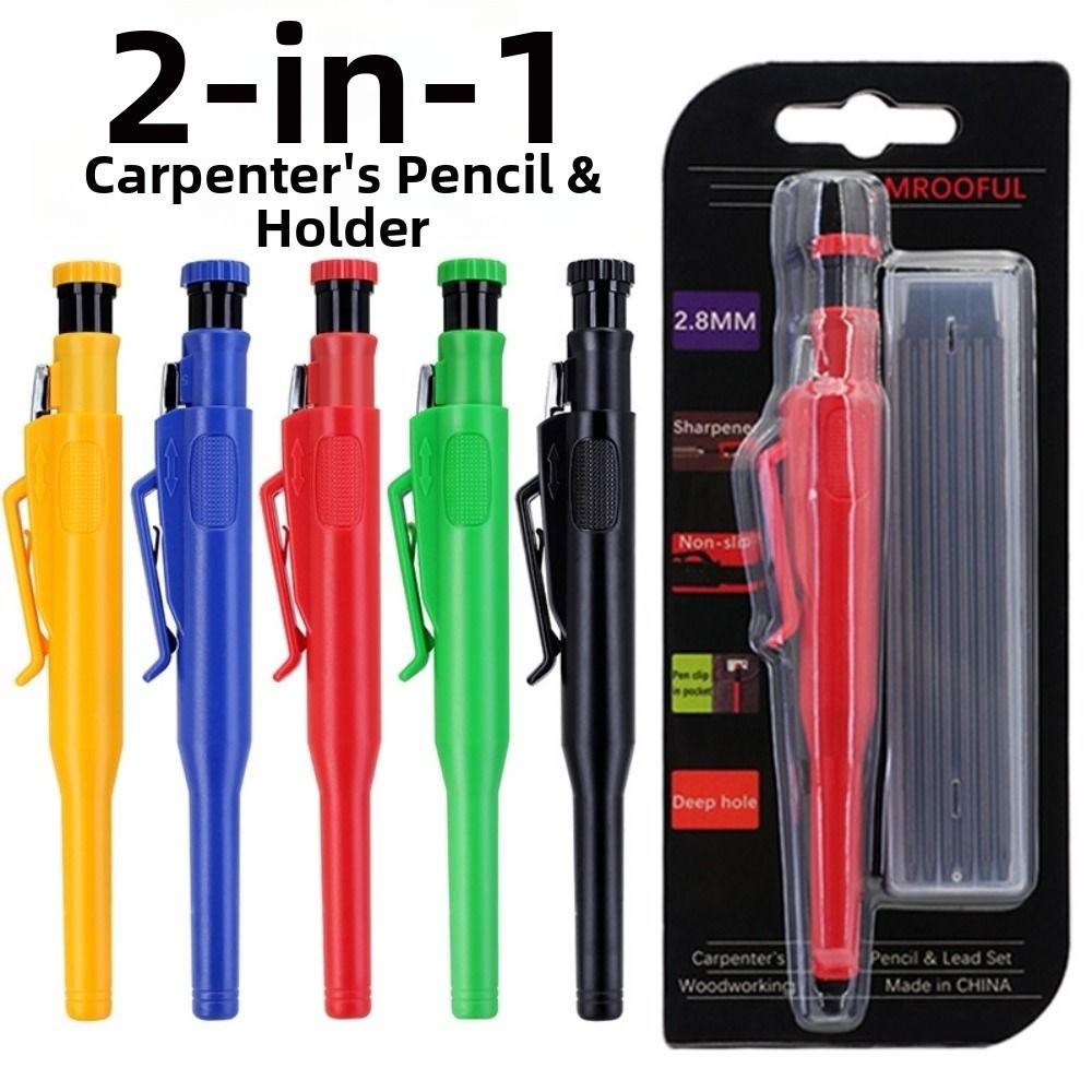 Long Headed Woodworking Pencil Set Carpenter's Pencil Set  Carpenter Engineers Supplies