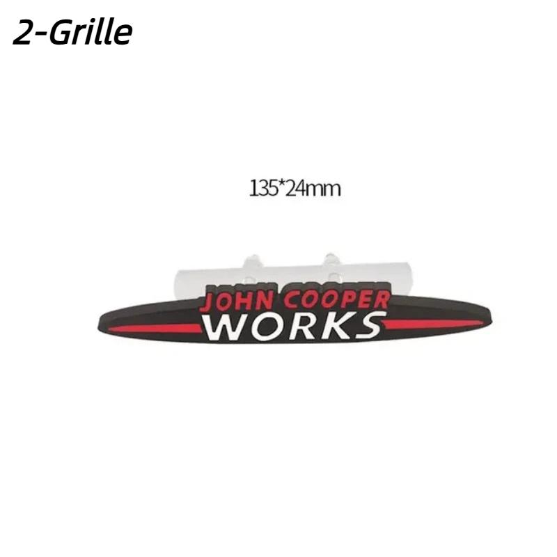 Metal JCW John Cooper Works Emblem Badge Decals For Mi-ni Coopers Clubman Countryman R50 R52 R53 R55 R56 R57 R58 F55