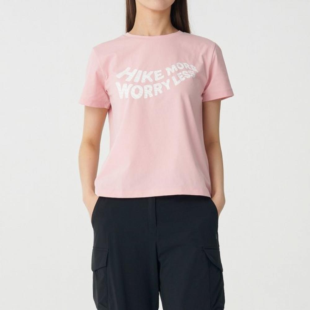 

Kolon SporT Women S LeTTering Graphic ShorT Sleeve T ShirT TvTcm25612Sal Salmon/105