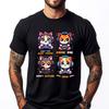 Gamer Cat Funny Gaming Video Games Pew Kawaii Cat Tee Shirts for Men 3XL Men Clothing Printed TShirt