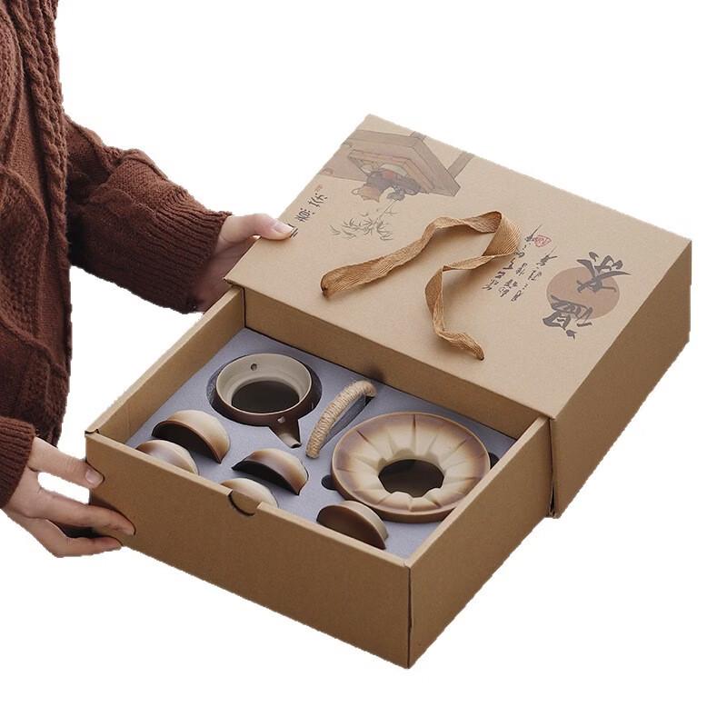 Deou Starlight Wood-Fired Ceramic Tea Set with Stove