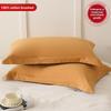 Maternal and Infant Class A Cotton Abraded Pillowcases One Pair of Pure Cotton Thickened Pillowcases Pillow Core Liner Covers Household 48X74cm