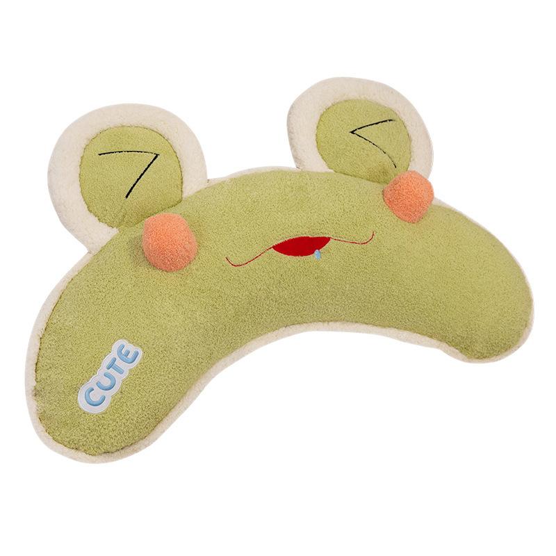 Girl Heart Animal Curved Bear Frog Throw Pillow Plush Toy Fox Doll Home Sofa Pillow Rag Doll