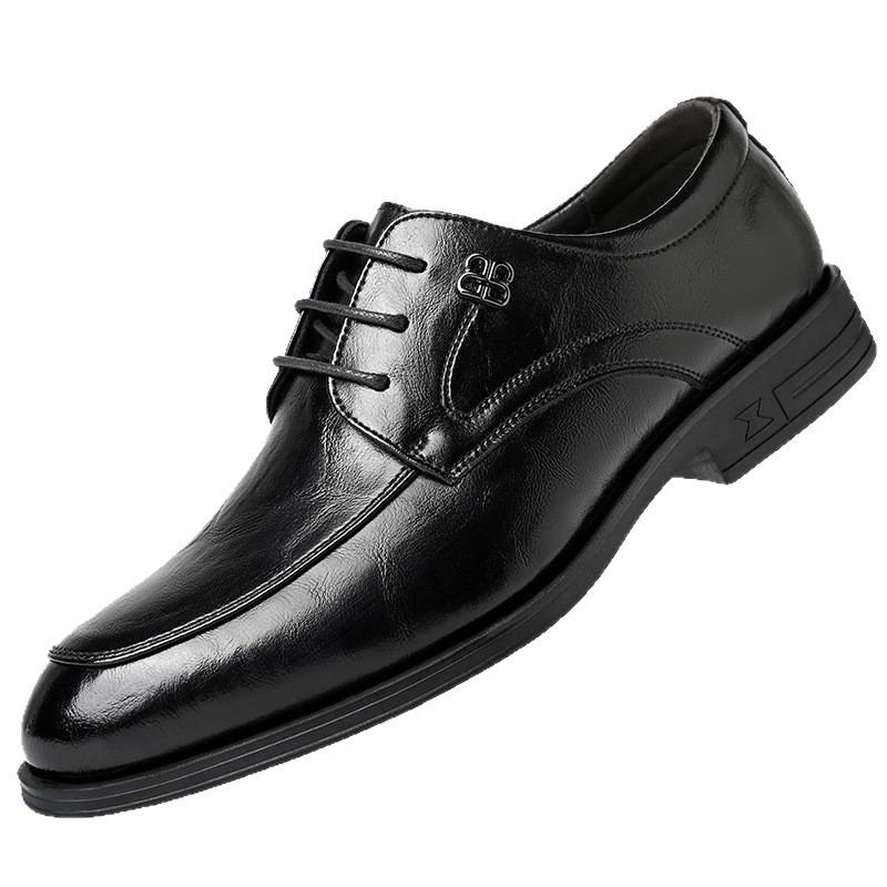 Men's Shoes 2025 Spring Leather Shoes Men's Business Dress Men's Casual Leather Shoes Men's Wedding Shoes