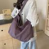 Cotton Canvas Bag Female Student Messenger Bag Class Cloth Bag Commuter Bag Large Capacity Cloth Bag Japanese Shoulder Bag