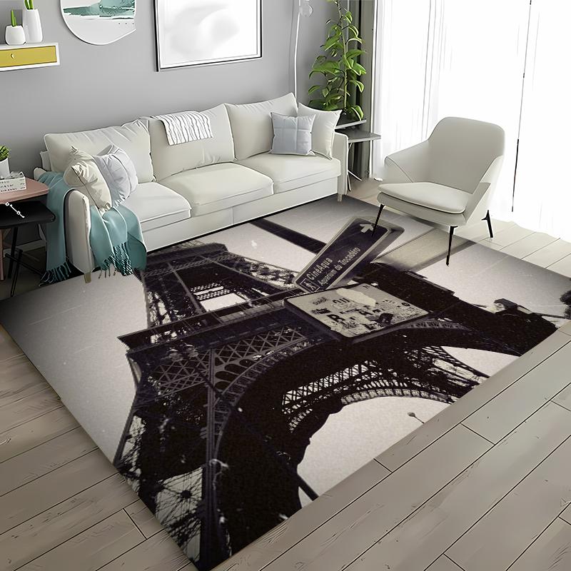 Paryż Wieża Eiffla Dywan Antypoślizgowy Dywanik Obszarowy Dywany do Domu Salon Sypialnia Dziecięca Sofa Wycieraczka Kuchenna Dywanik na Podłogę Dekor