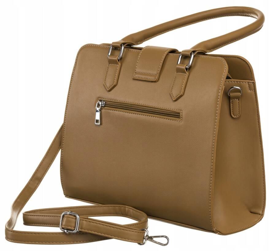 Elegant women's shopper bag made of eco-leather - Rovicky