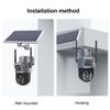 4K 8MP WiFi Solar Outdoor Dual Lens PTZ Video Surveillance Security Protection PIR Human Detection Smart Home CCTV Camera