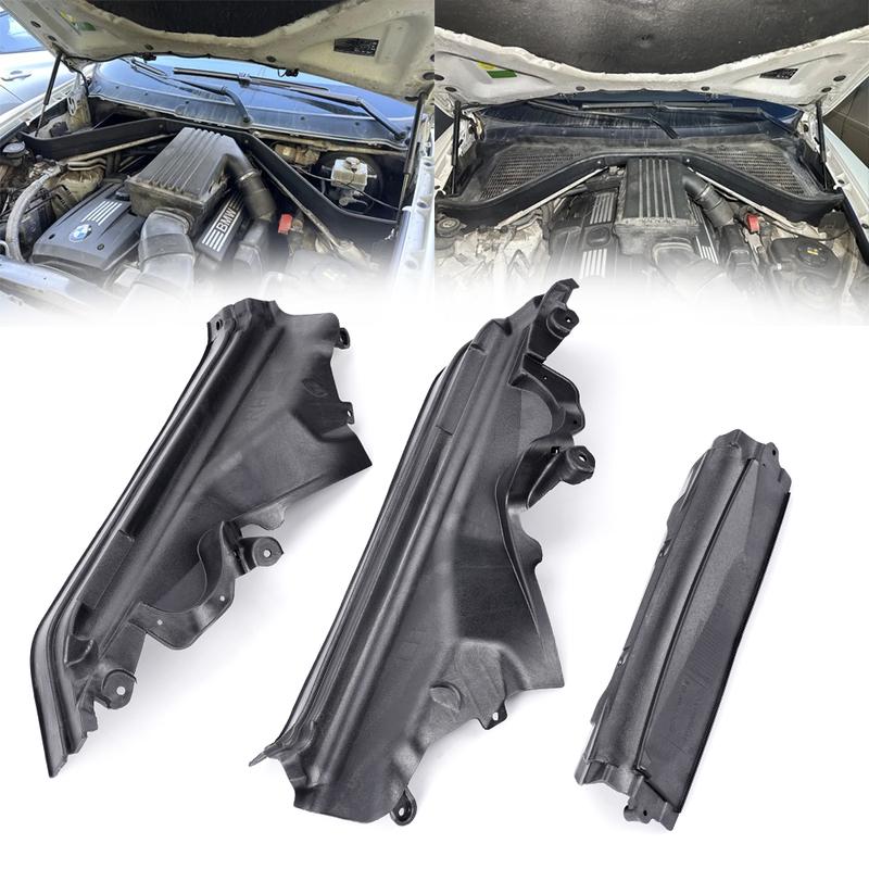 3ks 51717169419 51717169420 51717169421 Pro BMW X5 X6 E70 E71 E72 Sada panelů přepážky horního prostoru motoru vozu Levá Pravá