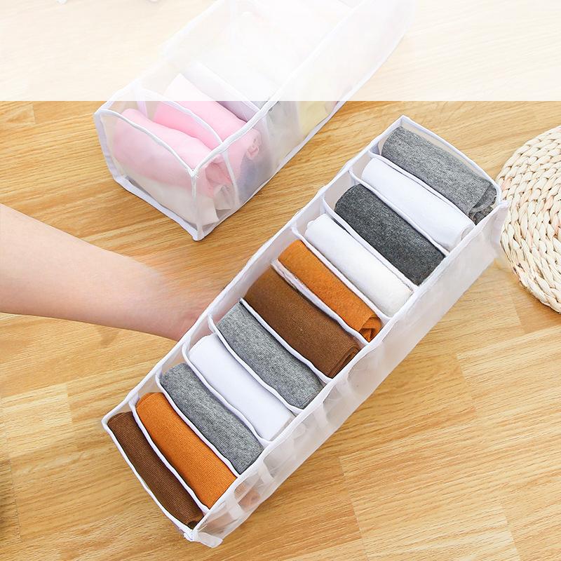 Mesh Underwear Storage Box Can Be Folded To Put Bras, Panties, Socks, Drawer Divider Organizer Box