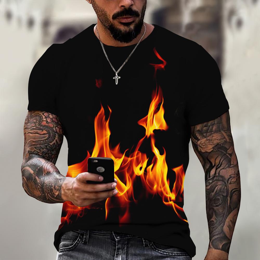 Sommer männer T-shirts 3d Phoenix Print Grafik Kurzarm Tops Mode Hip Hop Tees Männer Übergroßen T shirt Vintage männer Kleidung