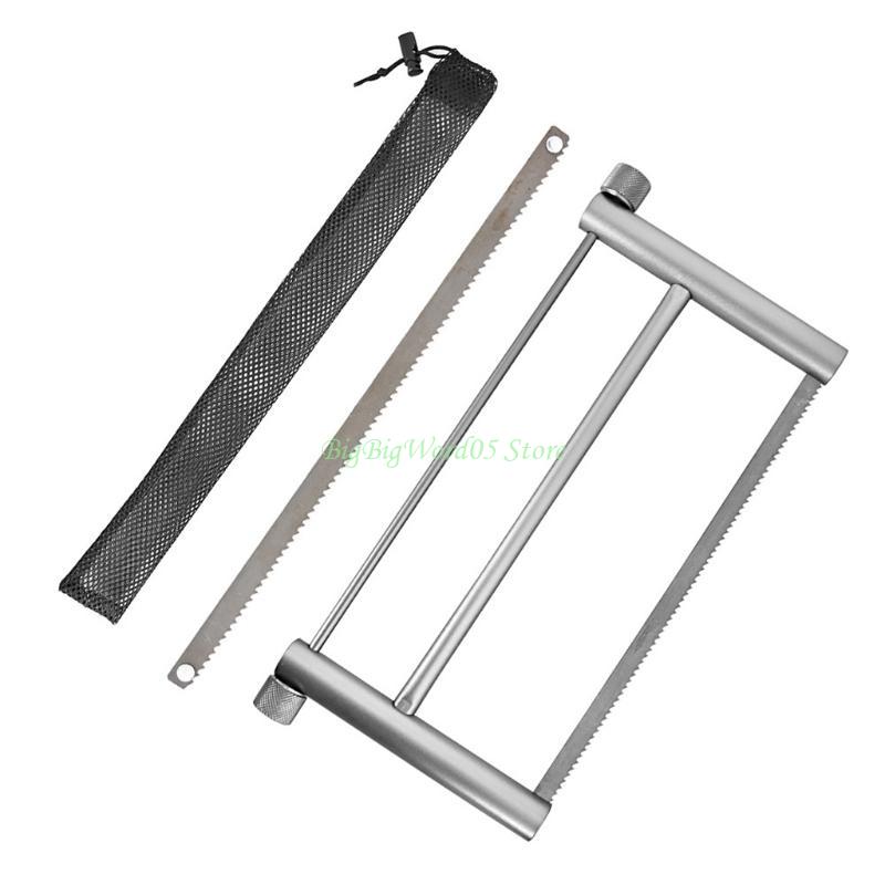 24TE Folding Wood Saw Portable Coping Saw Frame Aluminum Alloy Handsaws Cutting Wood Woodworking in Camping Backpacking