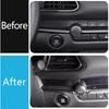 Car Accessories Fit for Mazda CX-30 CX30 2020 2021 2022 2023 2024 2025 Interior Front Center Console Air Vents Outlet Cover Trim Frame (Carbon Fiber