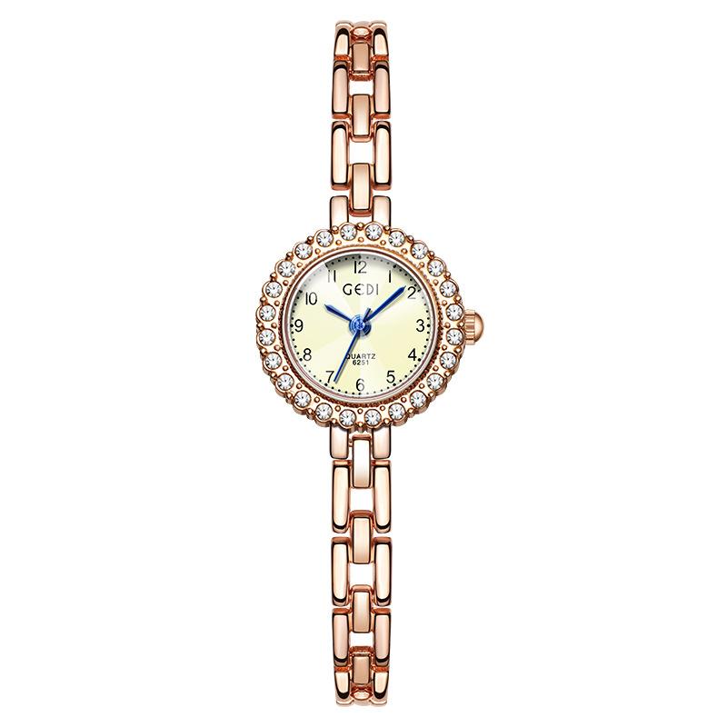 Diamond-Encrusted Alloy Bracelet Watch, Premium Waterproof Quartz Watch, Women S Quartz Watch