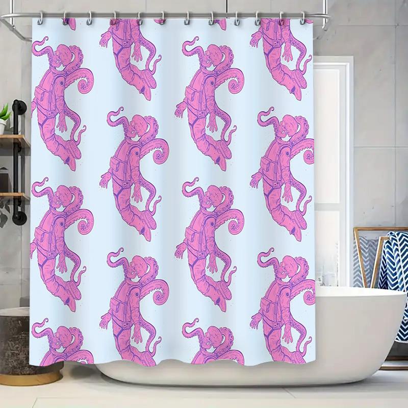 

Ocean Tentacle Shower Curtain Gothic Sea Monster Bathroom Decor Washable Waterproof Halloween Home Decor Artistic Unique Pattern W60H190(CM)-1 Pcs