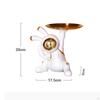 Cartoon Decorative Tray Space Rabbit Shape Goods Nordic Desktop Ornaments Resin for Entryway Living