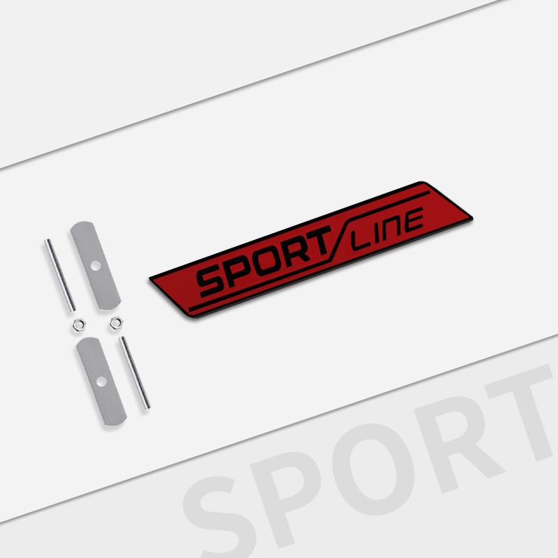 Cycr3 Auto Metal For Skoda Sportsline Grille Logo Fabia Rapid Octavia Superb KAMIQ KODIAQ Car Interior Badge Decals Trunk Sticker