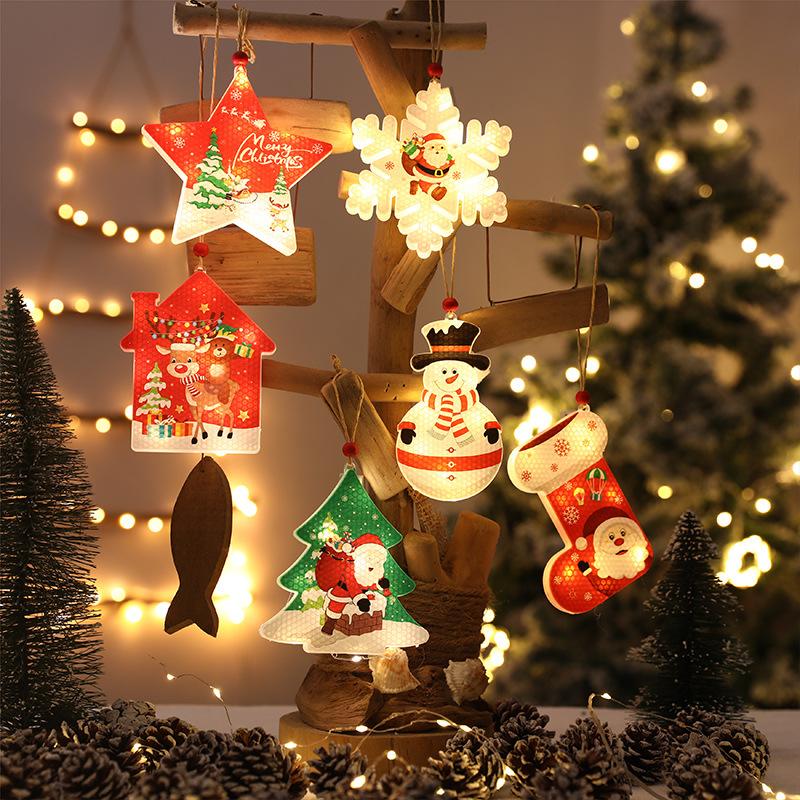 Decoration Nightlight Bar Pendant Christmas Shop Window Festival Tree Decoration Supplies Scene Layout