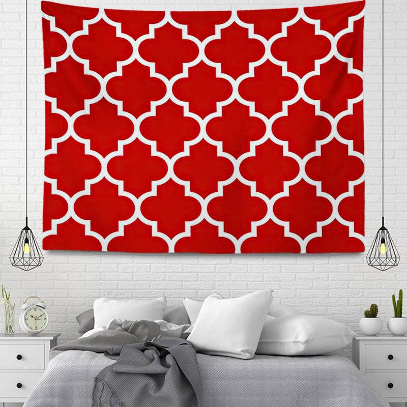 Abstract Geometry Tapestry Wall Hanging Geometric Tapestry For Kids Teens Adults Bedroom DecorModern Simple Wall Tapestry