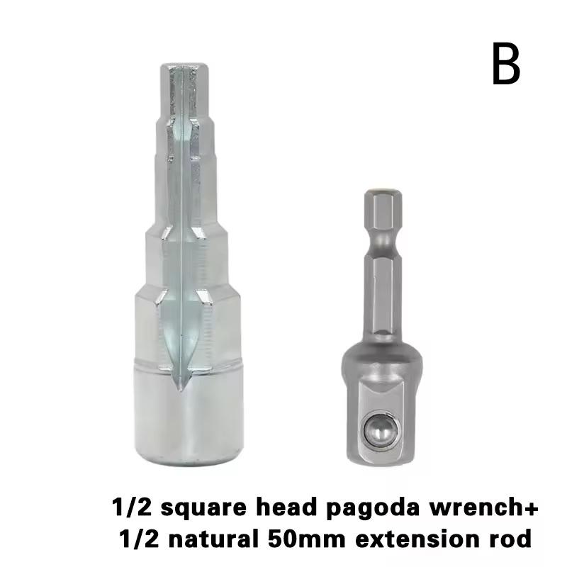 With Ratchet Use On Radiator Water Heating Valve 1/2 Valve Pull-Off Carbon Steel Tower Head Wrench For 10-21mm Radiator Valve