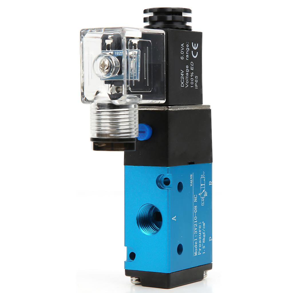 3V210 08 2 Position 5 Way Solenoid Valve PT1 4in 1.2MPa 170Psi Solenoid Valve IP65(DC24V)