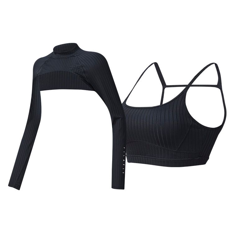 

FILA Athletics Solid Color Tight Fitness Outfit Two Piece Set Tight T-Shirt Women activewear Royal-Blue A11W241217F-NV M