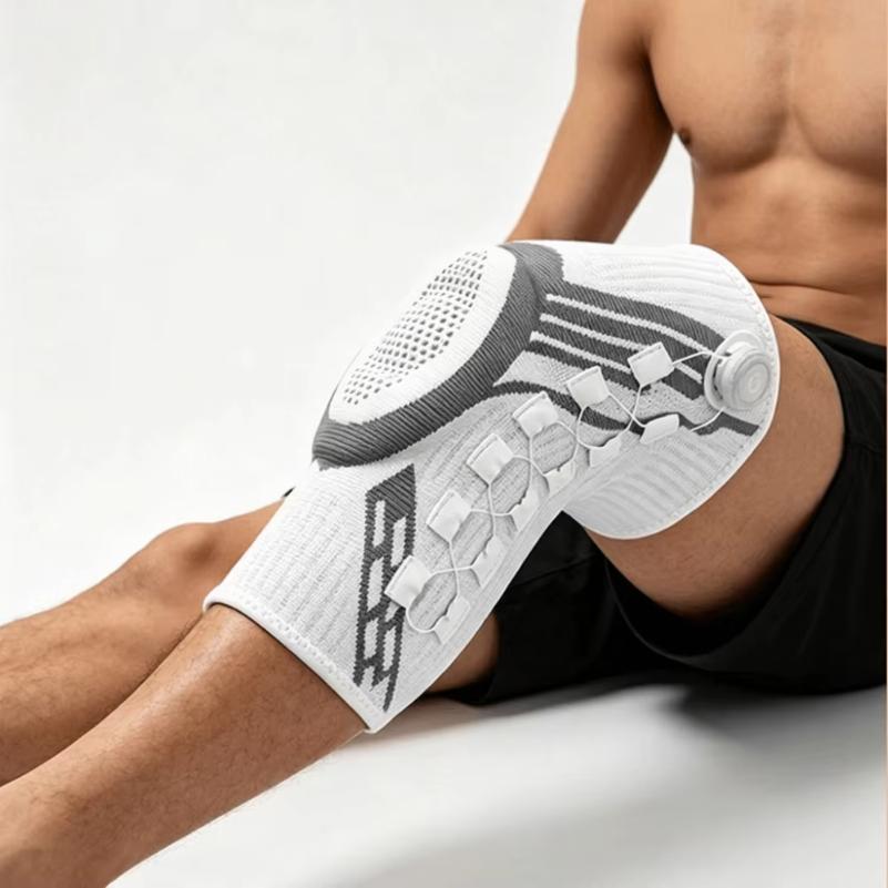 Professionele Verstelbare Knop Kniebeschermers Elastisch Dunne Sport Kniebrace Antislip Veersteun Scheenbeschermer Basketbal