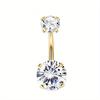 Bobisty 316L Surgical Steel Belly Button Ring Cute Butterfly Dangle Navel Piercing Jewelry for Women