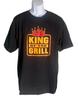 KING OF THE GRILL Short Sleeve Pull-Over T-Shirt Black XL