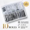 Lace Design Nail Foils Black White Nail Decals Professional Transfer Paper  Manicure DIY