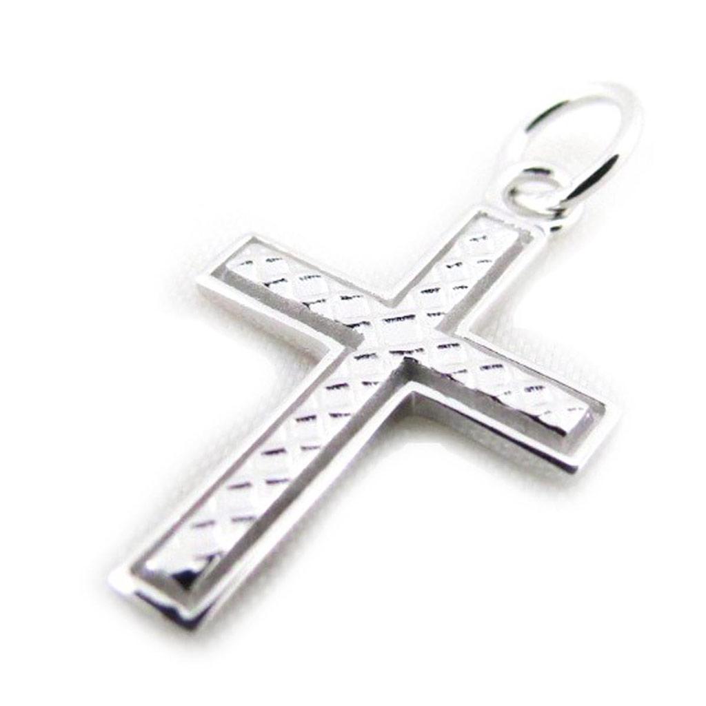 Les Trésors De Lily [J3808] - Silver 'Cross' Pendant - 14x20 Mm