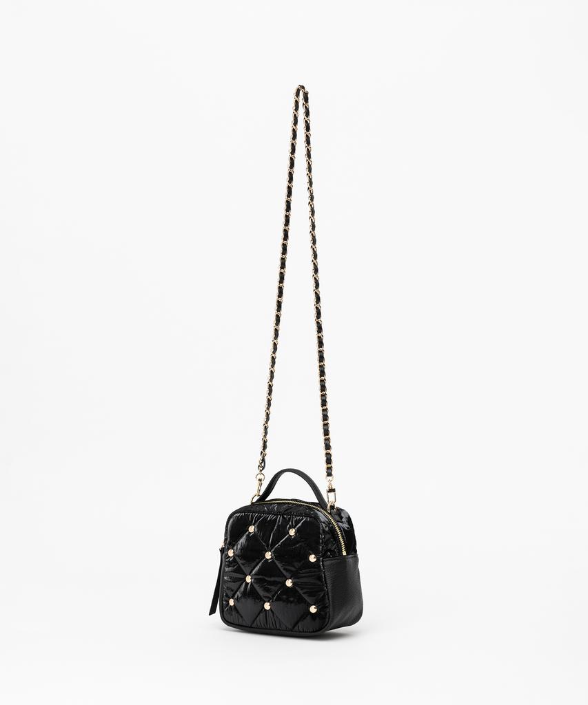 Jina In Ny Leather Chain Combo Crossbody Strap