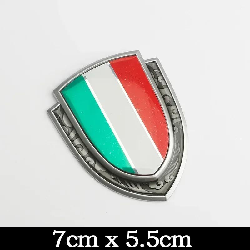Autocollant de Voiture Métallique 3D Italie France Allemagne Angleterre Amérique Drapeau Emblème Badge Décalcomanies