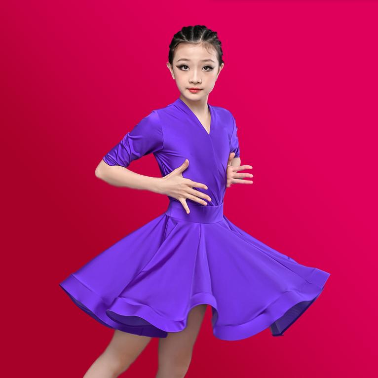 Dětské profesionální šaty na latinskoamerické tance pro dívky, šaty na společenské tance, rumba, cha cha, samba, tréninkové šaty, latinskoamerické vystoupení