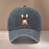 Ceci Est une Casquette de Baseball Imprimée Motif Bouledogue Français Facile Légère Taille Réglable Panneau Chapeau Unisexe Confort Individuel