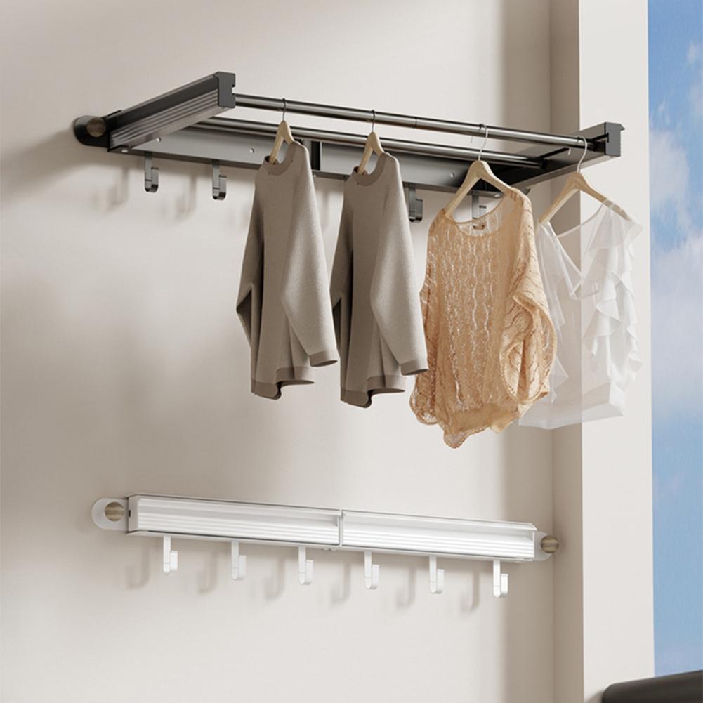 Wall Mounted Clothes Drying Rack Space-Saving Foldable Laundry Rack Laundry Drying Rack for Laundry