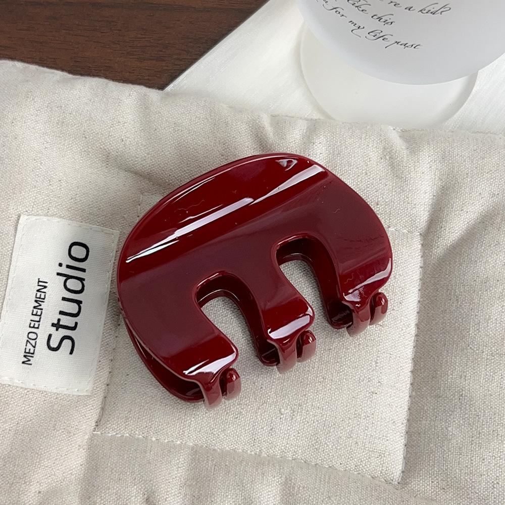 1pc M-type medium hair ornament pumpkin grab clip versatile shark clip hairpin new half-tie hair clip