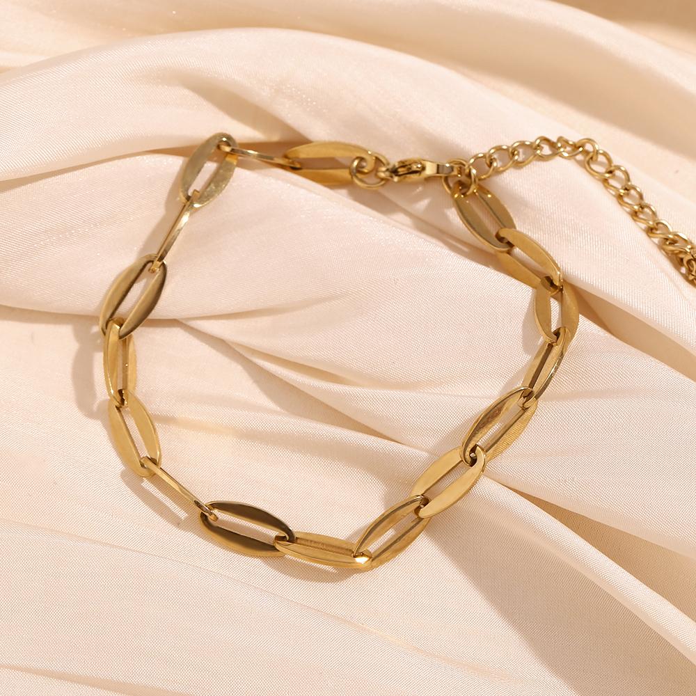 MamacitaSlay Minimalist Lip Chain anklets trendy women's stainless steel jewelry Vacation Beach waterproof summer accessories