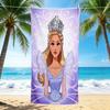 1Pc Princess Blue Gown Beach Towel Quick Dry Multiuse For Beach Pool Gym Yoga Home Travel Christmas Halloween Xmas Gift G1119