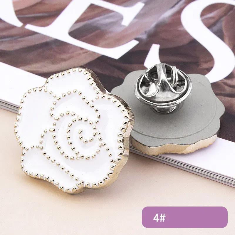 5Pcs No Sew Button Pins Cover Up Buttons Women Shirt Brooch Buttons Detachable Buttons Pins For Clothes Shirt Sweater Decor