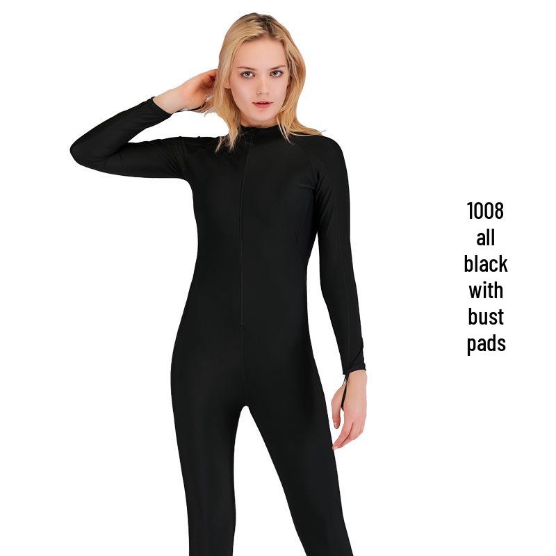 

Женский слитный купальник с длинным рукавом Sbart для дайвинга, сноркелинга и серфинга – Большой размер Защита от солнца Костюм от медуз