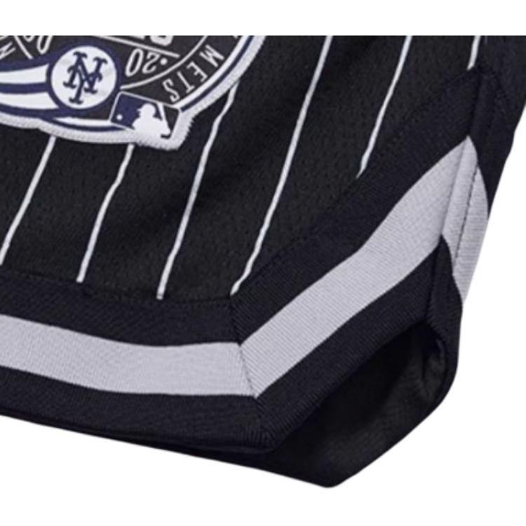 New Era SS24 MLB New York Yankees Embroidered NY Striped Casual Short Basketball Shorts Unisex Shorts Black 13788447
