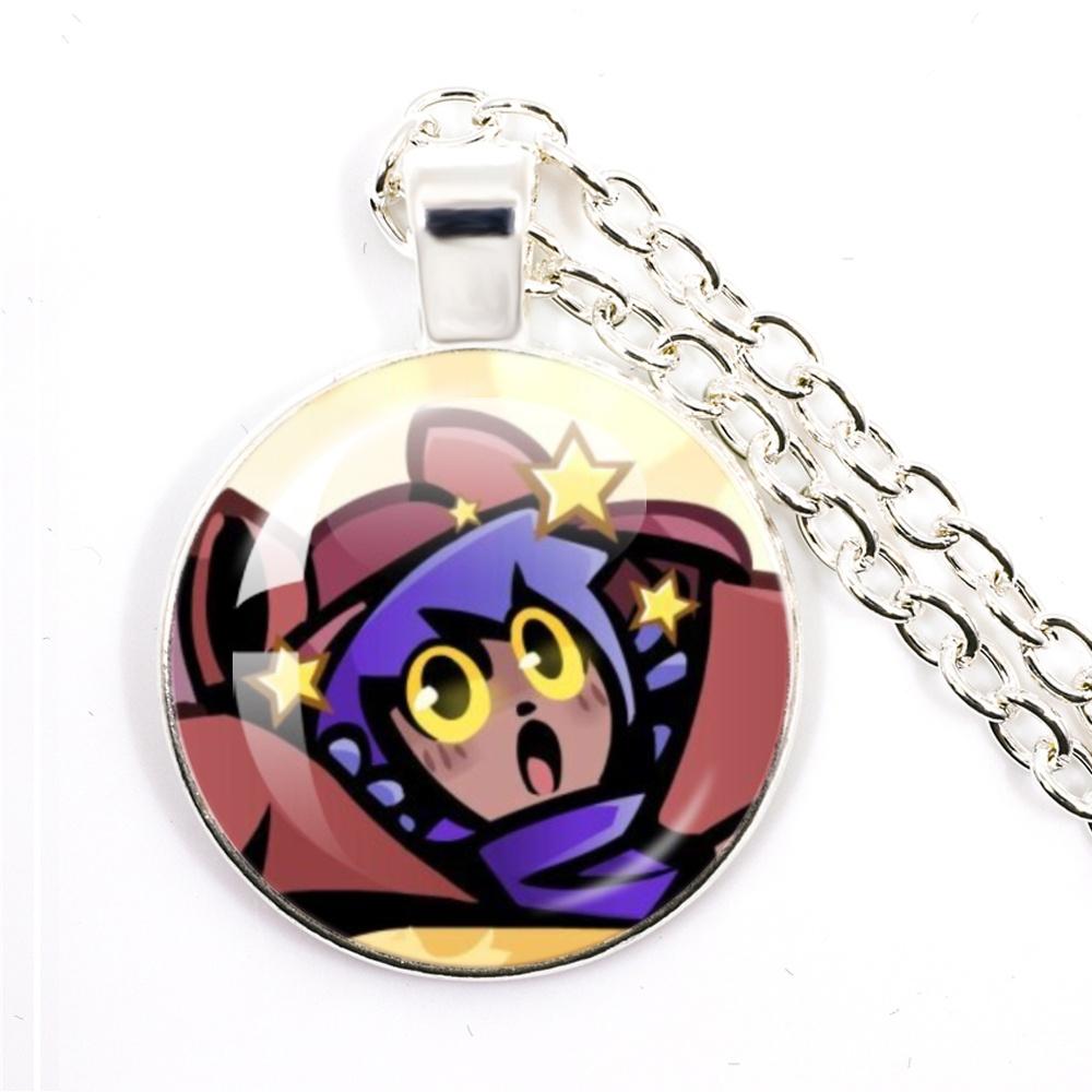 Niko Oneshot Necklace Anime Creative Cartoon Niko Pancakes Glass Cabochon Pendant Necklace Charm Jewelry Gift Jewelry