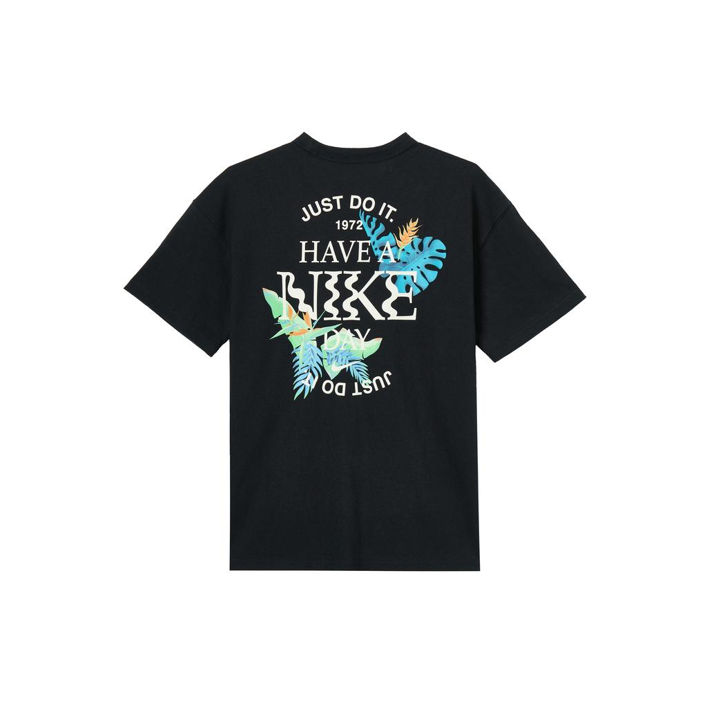 Nike T Shirts Men's Black Crew Neck Moderate Straight Fit FQ0351-010