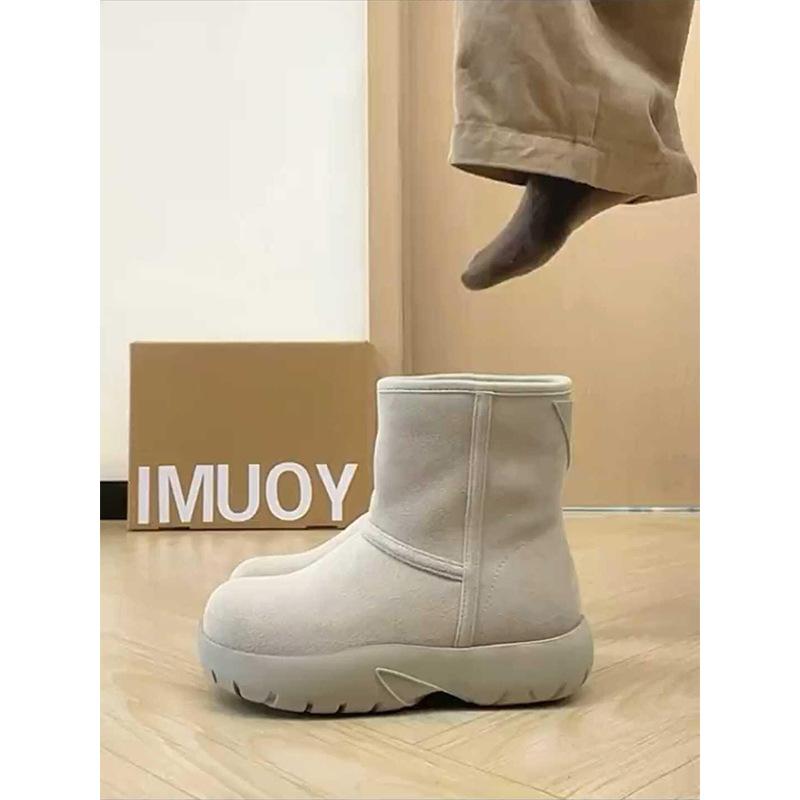 

Niche pink snow boots women s 2025 new winter platform casual velvet warm snow cotton non-slip cotton shoes 40 серый