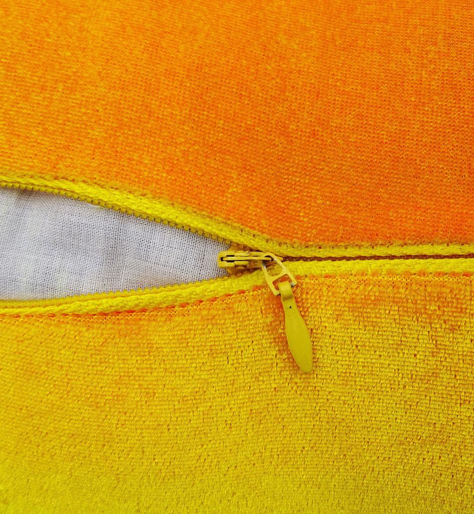 Indian Pillow Case Solid Orange Home Decor Throw Cushion Velvet Cover - Choose
