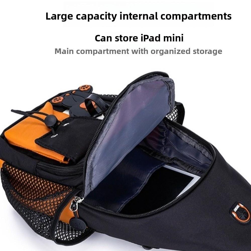 Large Capacity Crossbody Shoulder  Bag Waterproof Backpack Fashion 2 In1  Chest Bag  Outdoor