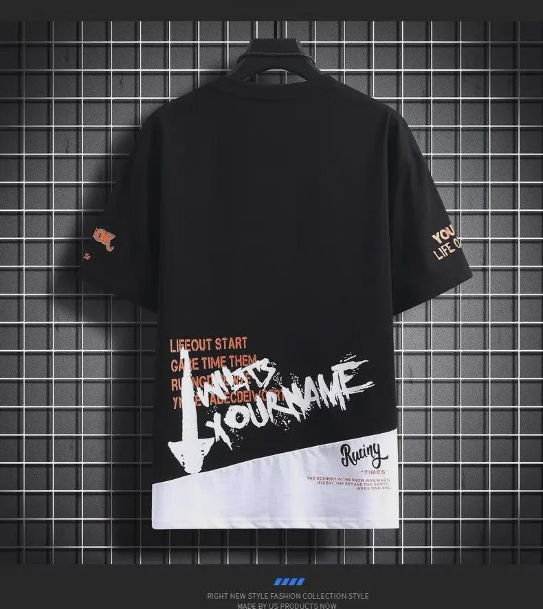 Trendige Sommer-T-Shirts mit kurzen Ärmeln für Teenager-Jungen, perfekt für Junior High- und Highschool-Schüler